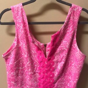 lilly pulitzer bright pink shift dress